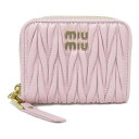 ミュウ Miu コインケース 財布 レザー マトラッセ レディース ピンク系 5MM2682FPPF0E18 【中古】 | ブランド ブランド財布 小銭 小銭入れ