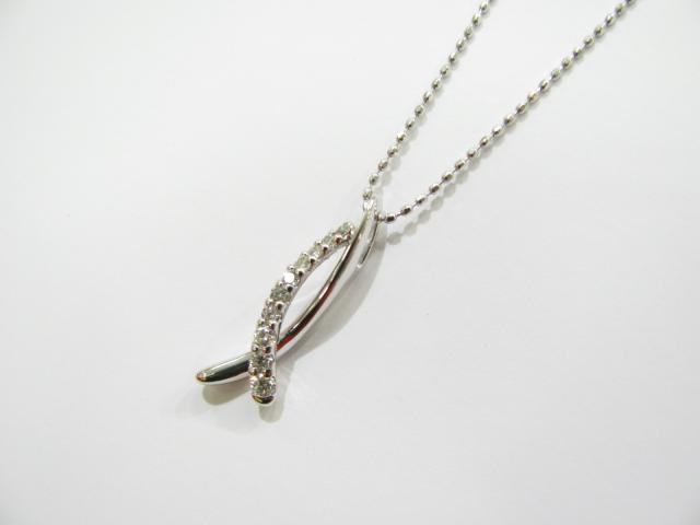 JEWELRY(ジュエリー)/ネックレス/ネックレス//K18WG(750）ホワイトゴールド/【新品】(ダイヤ　0.14...