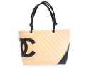 CHANEL(シャネル)/カンボンライントート トートバッグ/トートバッグ/ベージュ/羊革(ラム)/...
