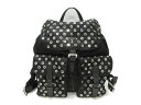 【中古】 プラダ パンチング リュックサック バックパック メンズ レディース ナイロン x レザー ネロ (1BZ811) | PRADA リュック バッグ バック BAG ブランドバッグ ブランドバック カバン 鞄 美品 ブランドオフ BRANDOFF