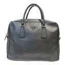 【中古】 プラダ ショルダー ビジネスバッグ メンズ サフィアノレザー ブラック | PRADA BRANDOFF ブランドオフ レディース ブランド ブランドバッグ バッグ バック ショルダーバッグ ショルダーバック 肩掛け