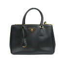 【中古】 プラダ ショルダーバッグ レディース 型押しレザー ブラック | PRADA BRANDOFF ブランドオフ ブランド ブランドバッグ ブランドバック かばん バッグ バック ショルダーバック ショルダー 肩かけ