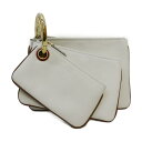 【中古】 フェンディ トリプレット クラッチバッグ 3連ポーチ レディース レザー ホワイト ブラウン レッド (8BS001) | FENDI BRANDOFF ブランドオフ ブランド ブランドバッグ バッグ アクセサリー ポーチ