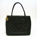 【中古】 シャネル キャビアスキン 復刻 トートバッグ レディース ブラック (金具:ゴールド) | CHANEL BRANDOFF ブランドオフ ブランド ブランドバッグ バッグ バック トートバック トート