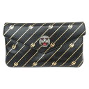 【中古】 グッチ クラッチバッグ セカンドバッグ レディース 牛革 (カーフ) ブラック (525008) | GUCCI BRANDOFF ブランドオフ ブランド ブランドバッグ バッグ バック アクセサリーポーチ アクセサリー ポーチ