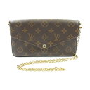 【中古】ルイヴィトン シェット・フェリシー ショルダーバッグ クラッチバッグ レディース モノグラム X カーフ モノグラム X フューシャ (M61276)