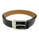 【中古】 エルメス ベルト メンズ レディース レザー ブラック x ゴールド(シルバー金具) | HERMES BRANDOFF ブランドオフ ブランド ブランド雑貨 小物 雑貨 メンズベルト