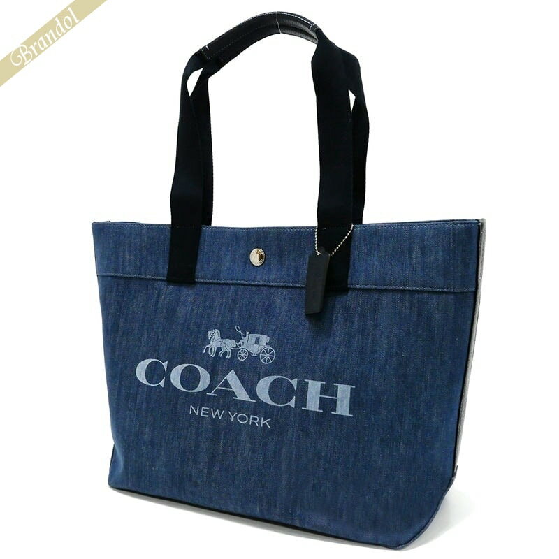 コーチ COACH レディース トートバッグ ロゴ キャンバス デニムトート ブルー系 F67415 SV/DE | コーチアウトレット