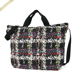 <strong>レスポートサック</strong> LeSportsac レディース トートバッグ DELUXE EASY CARRY TOTE 2way<strong>ショルダーバッグ</strong> チェック柄風 ブラック系マルチカラー 4360 E474 | コンビニ受取 ブランド