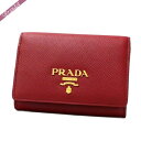 プラダ PRADA レディース 小銭入れ レザー カードケース付 ミニ財布 レッド 1MH026 QWA F068Z | ブランド