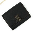 《ポイント最大7倍&最大1600円クーポン》バーバリー 三つ折り財布 BURBERRY 財布 レディース レザー TBクロージャー ブラック 8049217 | 2022年秋冬新作 2022AW ブランド