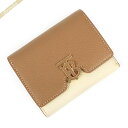 《最大1600円クーポン_30日23:59迄》バーバリー 二つ折り財布 BURBERRY 財布 レディース バイカラー ベージュ系×アイボリー 8059623 | ブランド