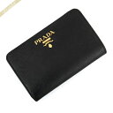 プラダ 二つ折財布 PRADA レディース レザー ブラック 1ML225 QWA F0002 | ブランド