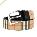 バーバリー BURBERRY メンズ ベルト ヴィンテージチェック ベージュ系 8015611 | ブランド