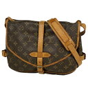 ルイ・ヴィトン Louis Vuitton ソミュール 30 斜め掛け ショルダーバッグ モノグラム ブラウン M42256 レディース 【中古】 rkmt