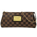 ルイ・ヴィトン Louis Vuitton エヴァ 2WAY ハンドバッグ 手提げ ポーチ ショルダーバッグ ダミエ ブラウン N55213 レディース 【中古】 rkmt
