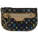 【ラッピング対象】ルイ・ヴィトン Louis Vuitton ポシェット MM 小銭入れ コインパース コインケース モノグラムマルチカラー ノワール(ブラック) M60031 レディース 【中古】