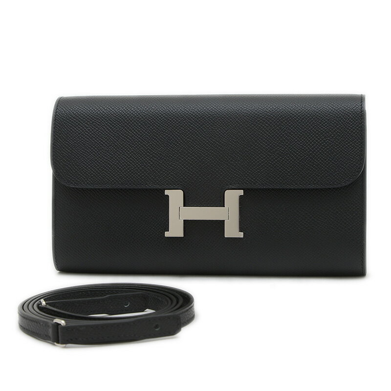 【未使用品】エルメス コンスタンストゥーゴー エプソン ブラック シルバー金具 K刻印【中古】 BP 【送料無料】