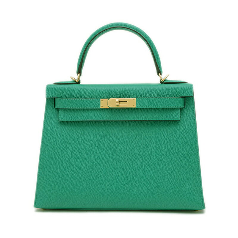 【未使用品】エルメス ケリー28 外縫い パーソナル エプソン ヴェールジェイド/ローズメキシコ K刻印【中古】 BP 【送料無料】