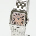 Cartier カルティエ サントスドゥモアゼル SS ピンクシェル レディース腕時計 QZ【中古】