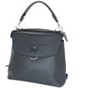 美品 FENDI フェンディ バックトゥスクール 3WAYバッグ ハンドバッグ ショルダー バックパック(リュックサック) 8BZ042 黒 ブラックxシルバー金具 かわいい【中古】