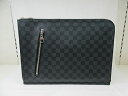 【☆送料無料☆】【代引き手数料無料♪】【中古☆ 良品】【人気のブリーフケース♪】 LOUIS VUITTON ルイヴィトンダミエ・グラフィット ポッシュ・ドキュマン N48247 クラッチバッグ【船橋 質屋】【楽ギフ_包装】