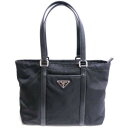 PRADA/プラダ BR2311 三角プレート ショルダーバッグ ブラック ユニセックス