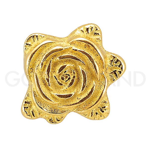 ツマミ ローズ一輪のバラが素敵◆オリジナル家具に変身◆真鍮製