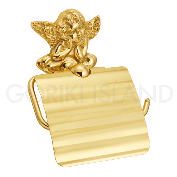 TPH エンジェル天使がモチーフ♪真鍮（金色）◆トイレットペーパーホルダー