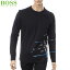 ヒューゴボス HUGO BOSS ATHLEISURE クルーネックTシャツ 長袖 メンズ 50378498 ブラック