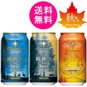 【送料無料】ビール 地ビール クラフトビール 詰め合わせ 飲み比べセット THE軽井沢ビール3缶セット プレミアムクリア、プレミアムダーク、高原の錦秋(赤ビール)