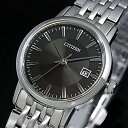 CITIZEN/エコドライブ【シチズン】レディース ソーラー腕時計 ブラック文字盤 メタルベルト EW1580-50G MADE IN JAPAN(国内正規品)