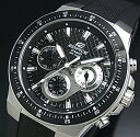 CASIO/EDIFICE【カシオ/エディフィス】クロノグラフ メンズ腕時計 ブラック文字盤 ブラックラバーベルト EF-552-1AV 海外モデル