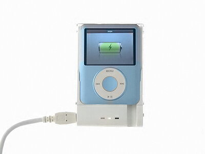 Rechargeable Battery for 3rd iPod nano（クリスタルカバー付 リチャージャブルバッテリー）[BI-3NBT/WH] - ブライトンネット