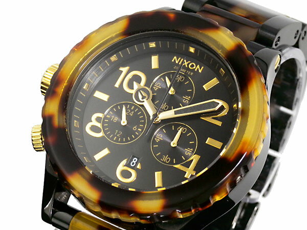 ニクソン NIXON 42-20 CHRONO 腕時計 A037-679 ALL BLACK TORTOISE