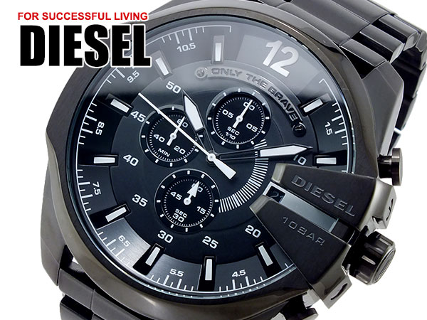 ディーゼル DIESEL メガチーフ MEGACHIEF メンズ 腕時計 クロノグラフ DZ4283 Mens ウォッチ 時計 うでどけい ブラック