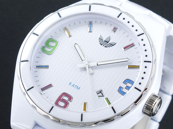アディダス adidas Originals ケンブリッジ CAMBRIDGE 腕時計 ADH2586 メンズ men's ウォッチ 時計 うでどけい ホワイト×マルチカラー