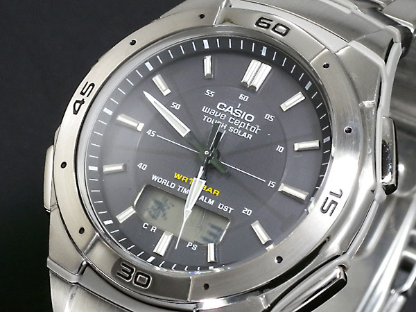【送料無料】カシオ CASIO WAVECEPTER 電波 ソーラー 腕時計 WVA-470DJ-1AJF【突破1205】
