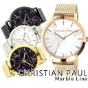 【3年保証】【海外正規】ChristianPaul クリスチャンポール 腕時計 43mm 大理石 メッシュ ユニセックス レディース メンズ MRM-01 MRM-02 MRM-03 MRM-04
