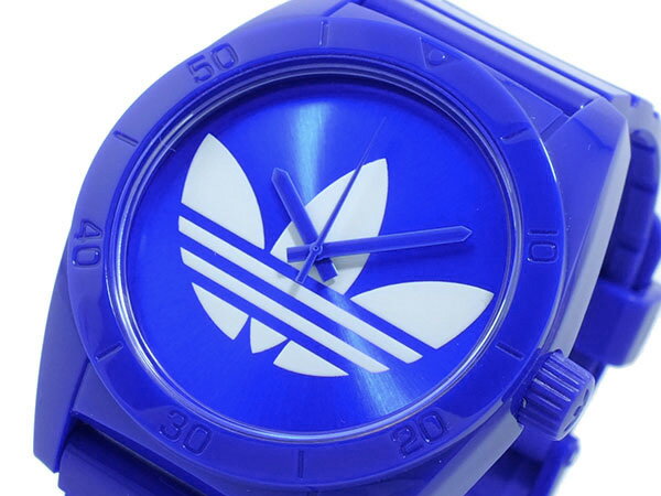 アディダス adidas timing サンティアゴ SANTIAGO 腕時計 ADH2656 メンズ ユニセックス Mens ラバー ウォッチ 時計 うでどけい ブルー ホワイトトレフォイル