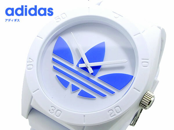アディダス adidas Originals サンティアゴ SANTIAGO クオーツ メンズ 腕時計 ADH2824 メンズ Mens ホワイト×ライトブルーロゴ ウォッチ 時計 うでどけい