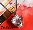全面プラチナ仕上げ☆★CanCamで人気沸騰★大粒ハートキュービック☆ペンダント・CZ4ct
