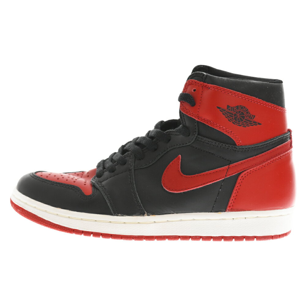 NIKE(ナイキ) サイズ___26.5cm 94復刻 AIR JORDAN1 エアジョーダン1 1994 ブレッド ハイカットスニーカー ブラック/レッド 130207-061 US8.5【新古品/中古】【程度S】【カラーブラック】【取扱店舗BRINGアメリカ村店】