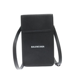 BALENCIAGA(<strong>バレンシアガ</strong>) CASH フォンケース レザー ショルダー<strong>バッグ</strong> ブラック 640536【中古】【程度A】【カラーブラック】【取扱店舗BRING渋谷ANNEX店】