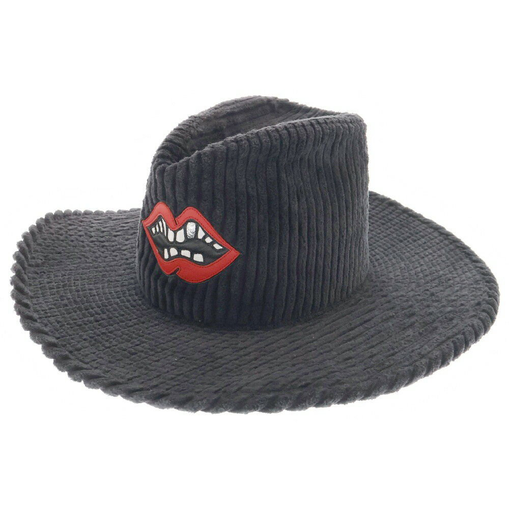 CHROME HEARTS(クロムハーツ) サイズ:OS ×MATTY BOY コーデュロイ フェドラハット チョンパー キャップ【中古】【程度A】【カラーブラック】【オンライン限定商品】