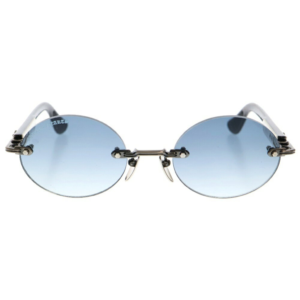 CHROME HEARTS(クロムハーツ) サイズ:51□21ー141 DEEPIII フローラルクロ スリムレス サングラス ホワイト/ネイビー【中古】【程度A】【カラーホワイト】【取扱店舗BRING梅田茶屋町店】