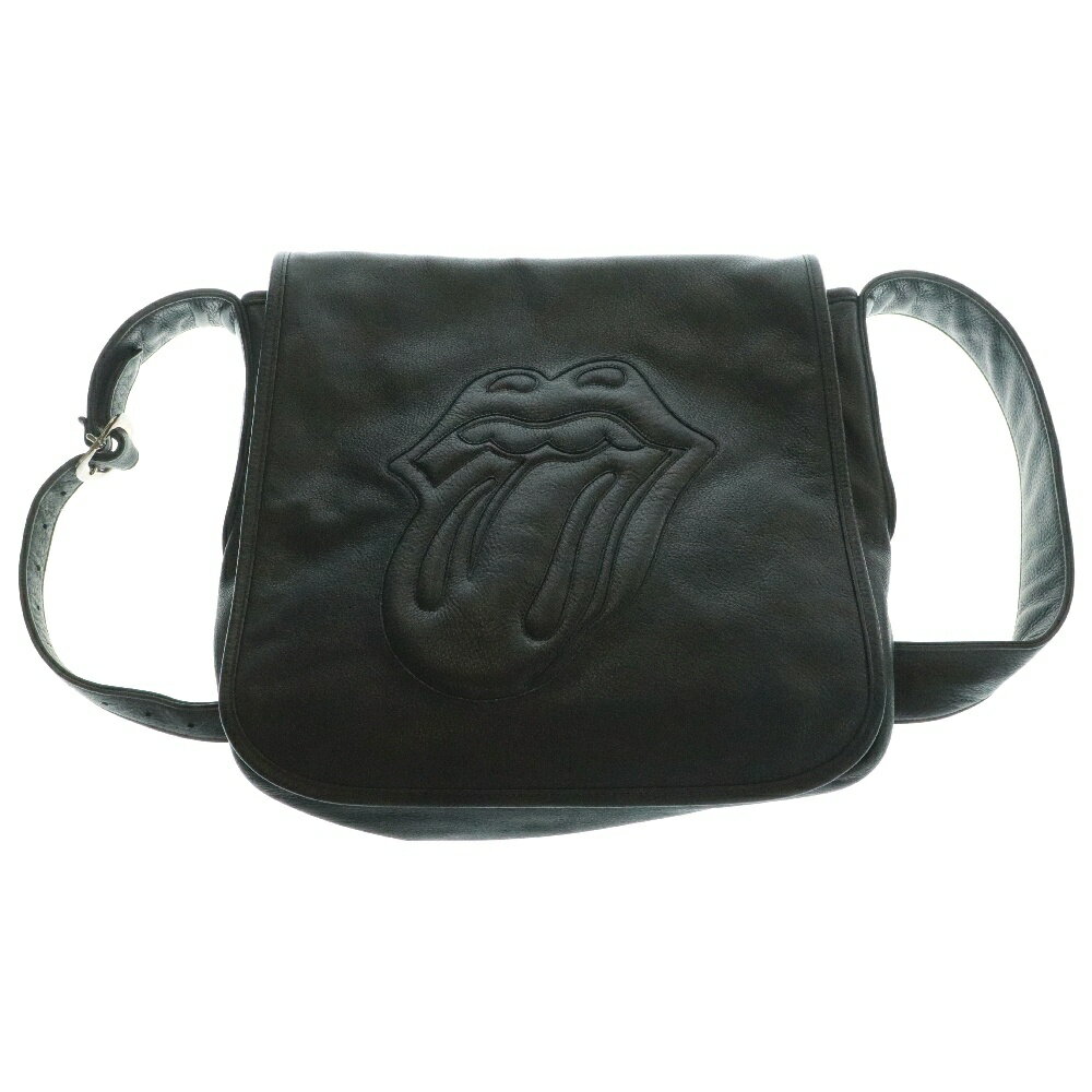 CHROME HEARTS(クロムハーツ) BAG-MAIL メールバッグ リップアンドタンパッチレザーショルダーバッグ ブラック【中古】【程度B】【カラーブラック】【取扱店舗BRING札幌店】