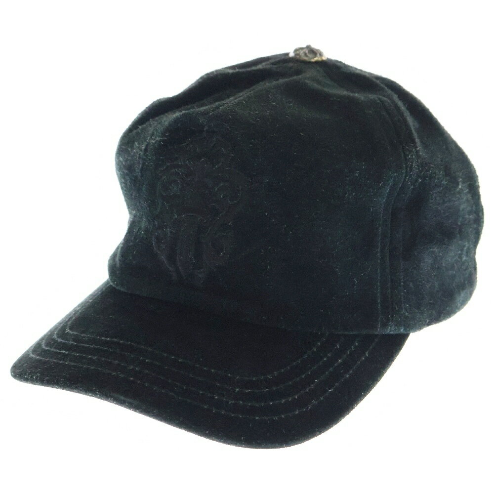CHROME HEARTS(クロムハーツ) BASEBALL TRUCKER ベースボールトラッカー ダガー刺繍 スエード ベースボールキャップ 帽子 ブラック【中古】【程度B】【カラーブラック】【取扱店舗原宿】