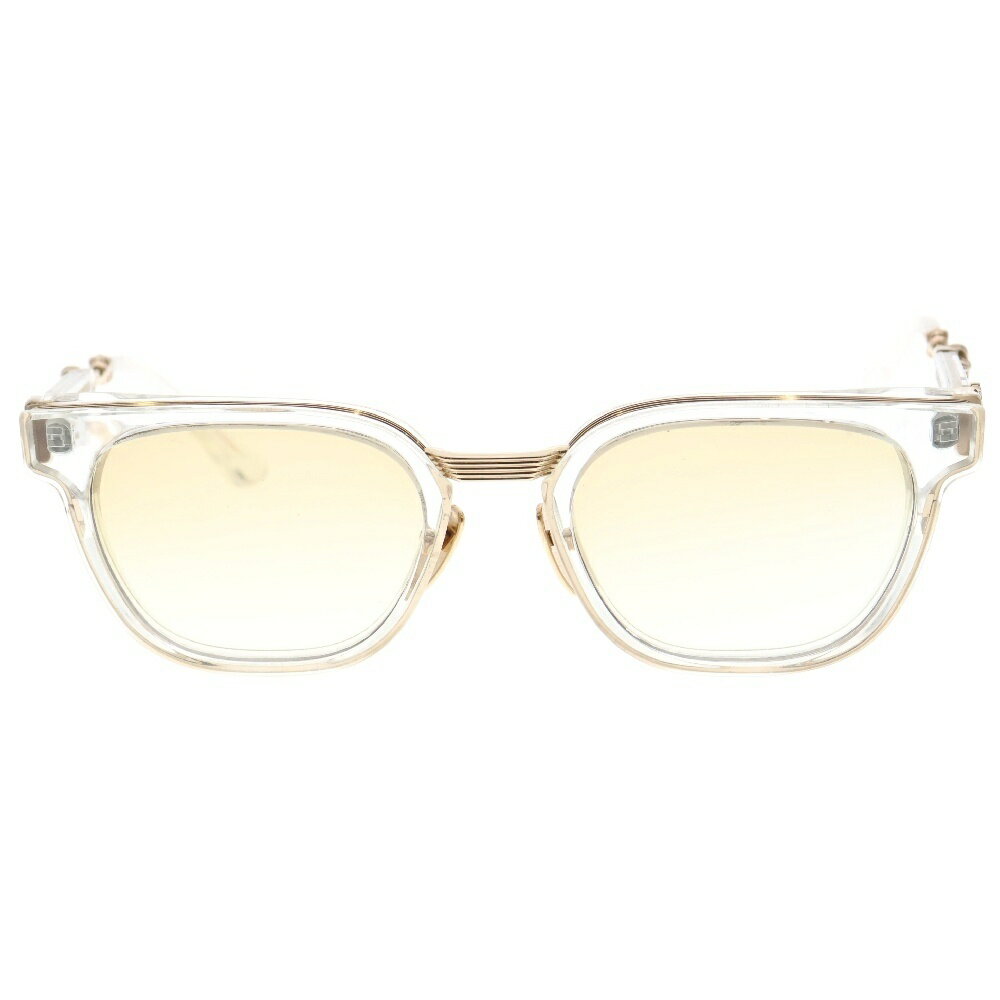 CHROME HEARTS(クロムハーツ) サイズ:52□21ー152 DUCK BUTTER ダガーテンプルウェリントンサングラス 眼鏡 クリア/ゴールド【中古】【程度B】【カラーマルチカラー】【取扱店舗OneStyle名古屋パルコ店】