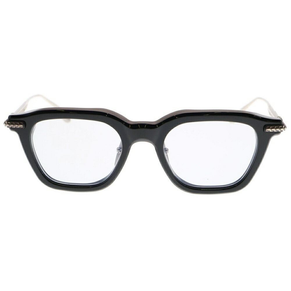 CHROME HEARTS(クロムハーツ) CUMPTION-A ウェリントン型 サングラス メガネ アイウェア ブラック/シルバー【中古】【程度B】【カラーブラック】【取扱店舗WASTE_NOT名古屋店】